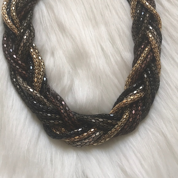 H&M Tri-color Twist Statement Necklace - Picture 2 of 4